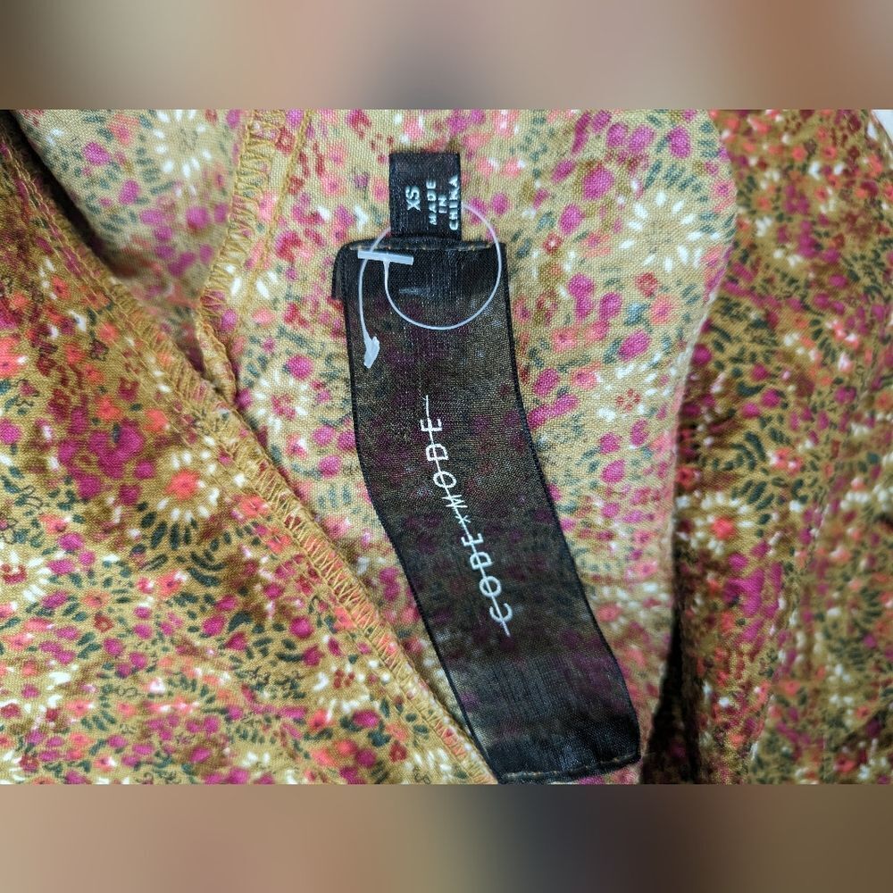 Code X Mode Floral Granny Core Pointed Collar Dre… - image 6